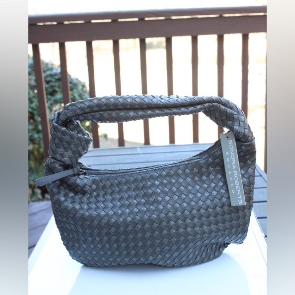 NWT Sandra Roberts woven hobo bag